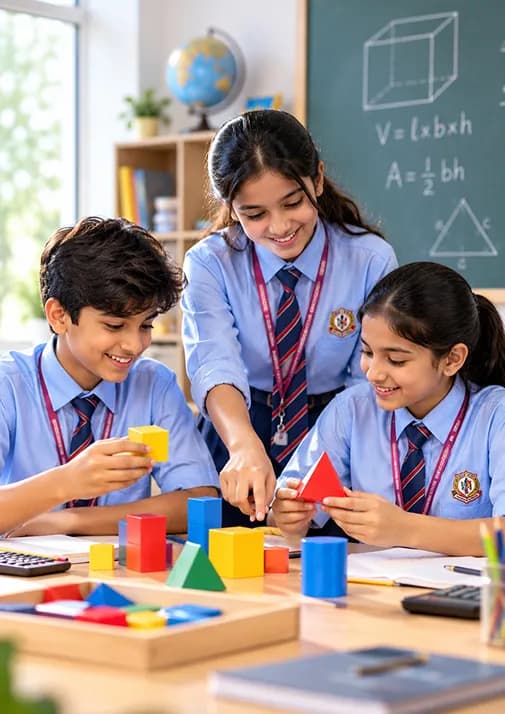 Students conducting hands-on experiments with test tubes