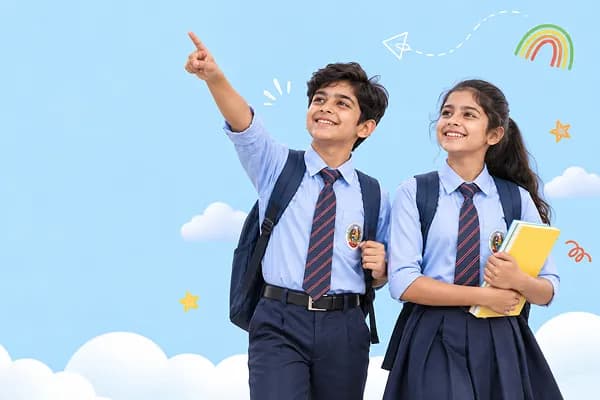 Students looking forward